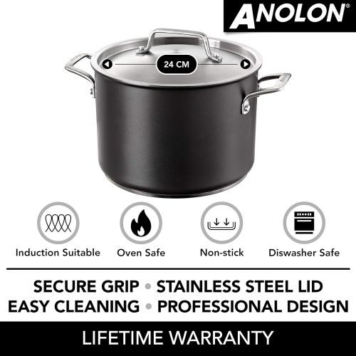  Anolon Authority HA Suppentopf, 24 cm, 7,6 l