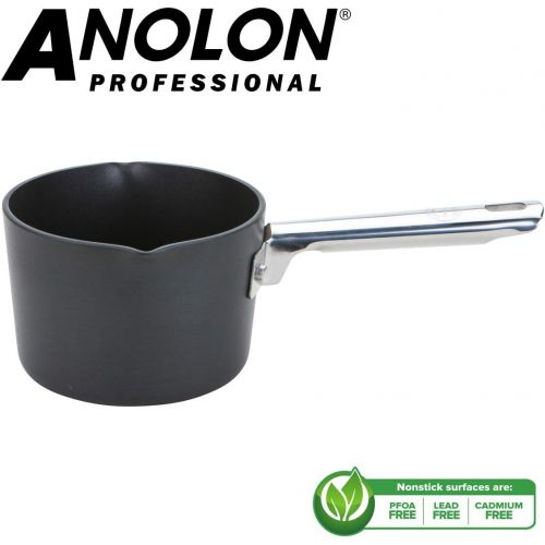  Anolon Professional Harteloxierte Milchtopf, schwarz, 14cm, 0,9Liter