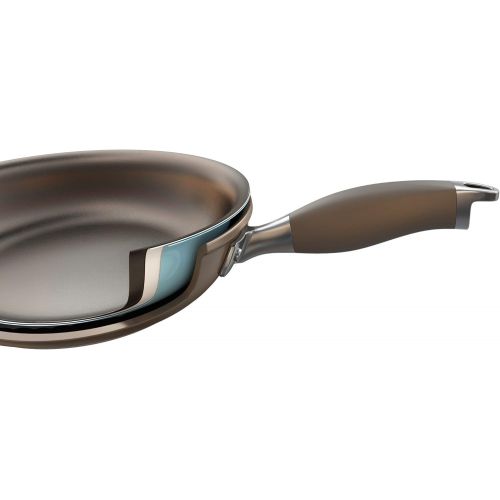  [아마존베스트]Anolon 82246 Advanced Deep Nonstick Fry Pan/Hard Anodized Skillet with Lid, 12 Inch, Bronze