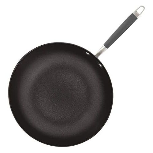  [아마존베스트]Anolon 82031 Advanced Hard Anodized Nonstick Fry Saute Purpose Pan with Lid, 12 Inch, Graphite Gray