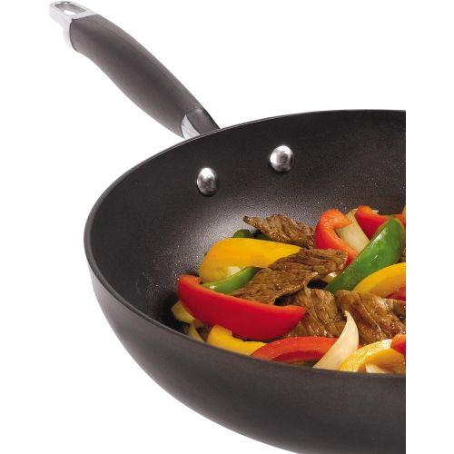  [아마존베스트]Anolon 82031 Advanced Hard Anodized Nonstick Fry Saute Purpose Pan with Lid, 12 Inch, Graphite Gray