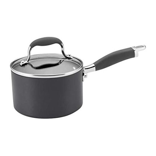  [아마존베스트]Anolon 81882 Advanced Hard Anodized Nonstick Sauce Pan/Saucepan with Lid, 2 Quart, Gray