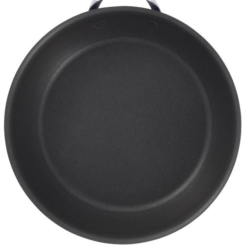  Anolon Nouvelle Copper Hard-Anodized Nonstick 10-Inch Covered French Skillet. Dark Gray