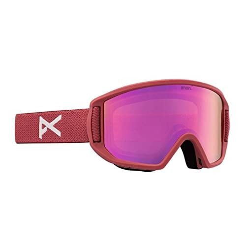  Anon Kids Relapse Jr. Goggles with MFI Face Mask, Blush / Pink Amber