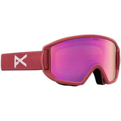  Anon Kids Relapse Jr. Goggles with MFI Face Mask, Blush / Pink Amber
