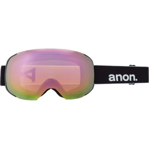  Anon Mens M2 Goggle with Spare Lens and MFI Facemask - Asian Fit, Black / Perceive Variable Green