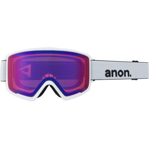  Anon Mens M3 Goggle with Spare Lens, White / Perceive Sunny Onyx