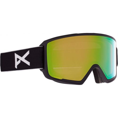  Anon Mens M3 Goggle with Spare Lens, Black / Perceive Variable Green