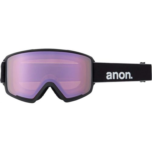  Anon Mens M3 Goggle with Spare Lens, Black / Perceive Variable Green