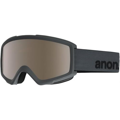  Anon Helix 2.0 w Spare Lens Snow Goggles One Size Stealth ~ Silver Amber