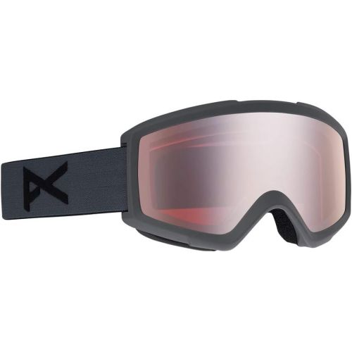  Anon Helix 2.0 w Spare Lens Snow Goggles One Size Stealth ~ Silver Amber