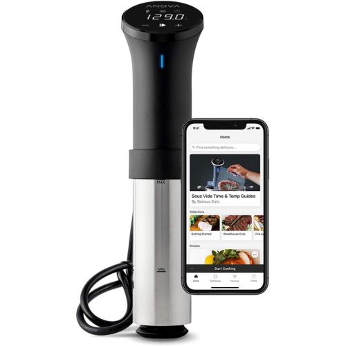  [무료배송]Anova Culinary AN500-US00 Sous Vide Precision Cooker (WiFi), 1000 Watts | Anova App Included, Black and Silver
