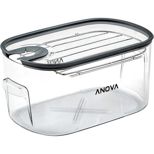  [아마존베스트]Anova Culinary | Sous Vide Precision Cooker Pro (WiFi) | 1200 Watts | All Metal | Anova App Included & ANTC01 Sous Vide Cooker Cooking container, Holds Up to 16L of Water, With Rem