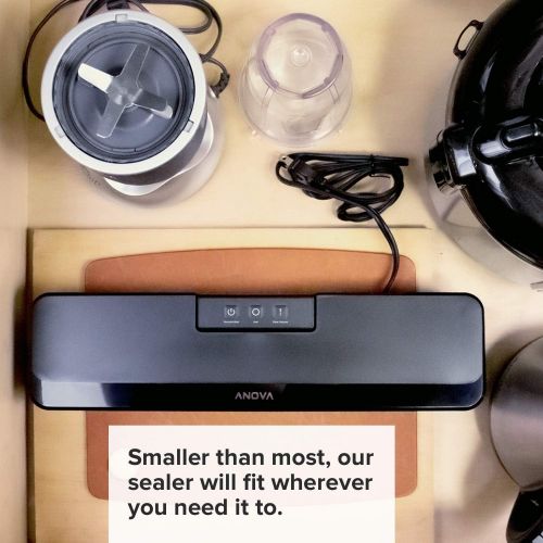  [아마존베스트]Anova Culinary ANVS01-US00 Anova Precision Vacuum Sealer, Includes 10 Precut Bags, For Sous Vide and Food Storage