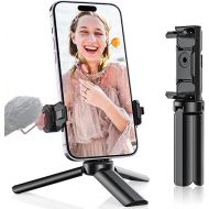 Mini Tripod, Anozer Small Tripod with Universal Phone Holder & Cold Shoe,Lightweight Phone Tripod Stand Compatible with iPhone 15 Pro Max/15 Pro/14 Pro Max/14 Pro,Travel Tripod for Camera/GoPro/Webcam