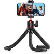 [아마존베스트]Anozer Mobile Phone Tripod Flexible, Camera Tripod with Mobile Phone Holder, Smartphone Tripod for Universal Phone such as iPhone Samsung and Camera GoPro within 1.5 kg with Standa