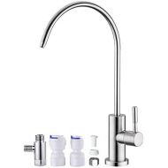 Anpean Drinking Water Faucet, Lead-Free, SUS304 Stainless Steel Kitchen Water Filter Faucet for Reverse Osmosis and Water Filtration Systems, Brushed Gold