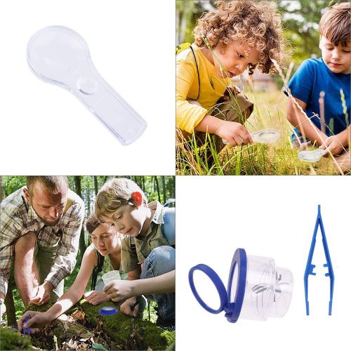  [아마존 핫딜]  [아마존핫딜]Anpro 25Stk Kinder Outdoor Exploration Spielzeug, Abenteur Spielzeug Kit Fernglas Set Outdoor Adventure Set mit Tragetasche Spass Geschenk Spielzeug fuer Camping Weihnachten, Blau