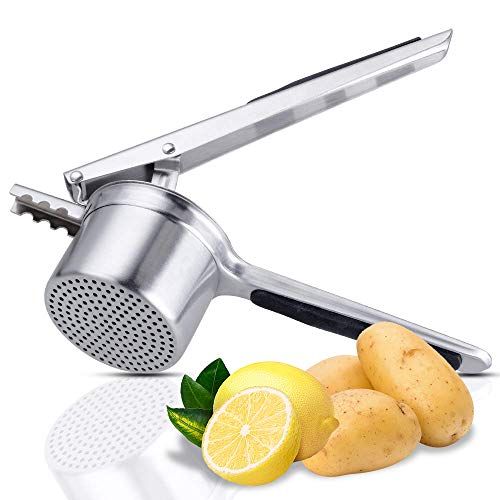  Anpro Potato Ricer and Masher, Stainless Steel Fruit and Vegetables Masher Food Ricer Press Strainer Potato Mashers Ricers: Kitchen & Dining