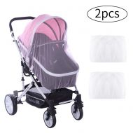 Ansblue 2 Pack Universal Mosquito Insect Net for Strollers Carriers Car Seats Cradles,Pram Net Cover,Fits...