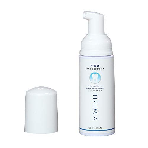  [아마존 핫딜]  [아마존핫딜]Anself V-WHITE Zahnpasta Schaum 60ml Fl¨¹ssige Zahnpasta Gr¨¹ndliche Reinigung Zahnaufhellung mit Xylitol