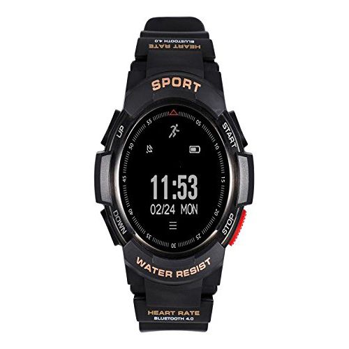  Ansenesna F6 Smartwatch Multisportuhr Wasserdicht Fitness Tracker Runtastic GPS Sportuhr fuer Android und IOS