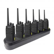 Ansoko Retevis RT81 UHF DMR Two Way Radio IP67 Waterproof Walkie Talkies High Power Digital Analog 32 Channel Ham Radio(6 Pack) with Six Way Gang Charger