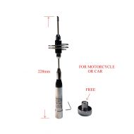 Anteenna TW-148 Ham Mobile Antenna Or Motorcycle with UHF Male Connector 144/440MHz VHF/UHF 2m/70cm Max Powr 100W 1 PC Free White Color of Adaptor Connector NMO to UHF Female (SO-2