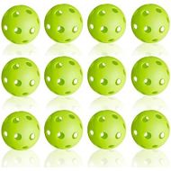 Anteer 12 Pack Plastic Baseball Practice Baseballs for Hitting, Indoor Outdoor Lightweight Balls Baseball Batting Training