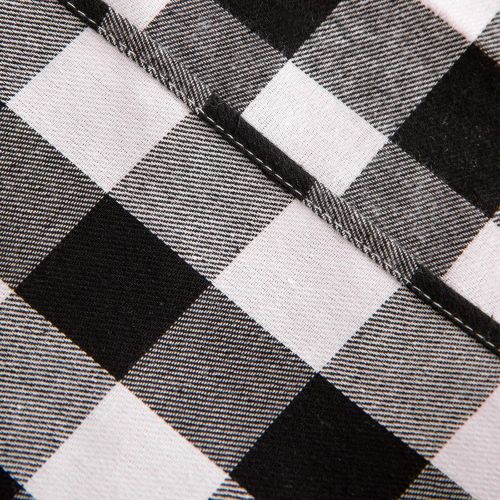  [아마존베스트]Anteer 12 x 108 inch Buffalo Check Table Runner Cotton Black and White Plaid for Family Dinner Outdoor or Indoor Parties Thanksgiving Christmas Gathering (Black&White, 1)