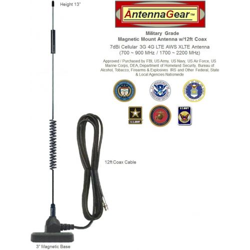  AntennaGear 7dB Verizon Wireless Pantech UML290 LTE USB Modem External Antenna