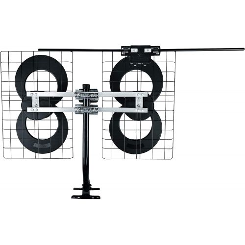  [아마존베스트]Antennas Direct Clearstream 4V TV Antenna, 70+ Mile Range, UHF/Vhf, Multi-Directional, Indoor, Attic, Outdoor, Mast W/Pivoting Base/Hardware/Adjustable Clamp/Sealing Pads, 4K Ready