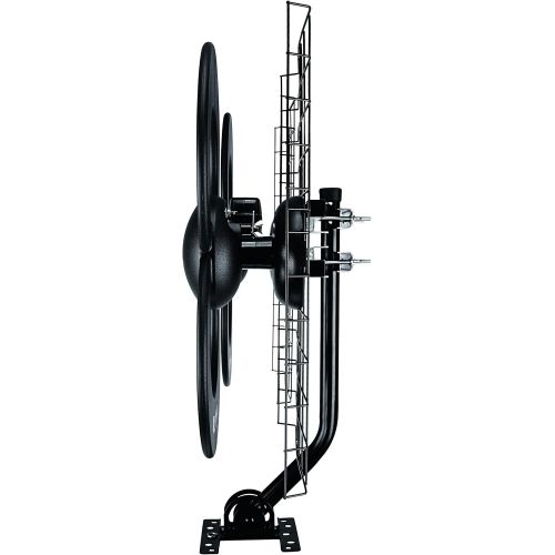  [아마존베스트]Antennas Direct Clearstream 4 TV Antenna, 70+ Mile Range, UHF, Multi-Directional, Indoor, Attic, Outdoor, Mast W/Pivoting Base/Hardware/Adjustable Clamp/Sealing Pads, 4K Ready, Bla