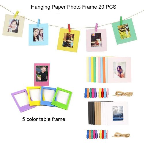  Anter Photo Album Accessories Compatible for Fujifilm Instax Mini Camera, HP Sprocket, Polaroid Zip, Snap, Snap Touch Printer Films with Film Stickers, Album & Frame - 108 Pocket,S