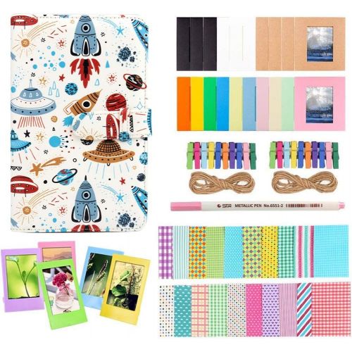  Anter Photo Album Accessories Compatible for Fujifilm Instax Mini Camera, HP Sprocket, Polaroid Zip, Snap, Snap Touch Printer Films with Film Stickers, Album & Frame - 108 Pocket,S