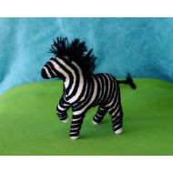 AnthroposophicalToys Waldorf Zebra (Extra Stripes), Handmade From Natural Materials