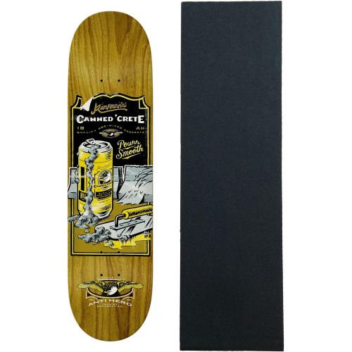  Anti Hero Skateboards Anti Hero Skateboard Deck Kanfoush Cancrete 8.25 x 32 Brown Stain with Griptape