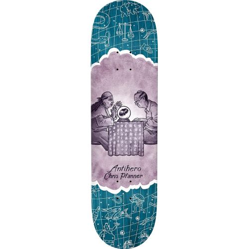  Anti Hero Skateboards Chris Pfanner Its a Sign Skateboard Deck - 8.06 x 31.8 with Mob Grip Perforated Black Griptape - Bundle of 2 Items