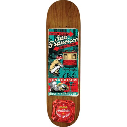  Anti Hero Skateboards Austin Kanfoush Motel 18 Skateboard Deck - 8.12inch x 32inch,Multi