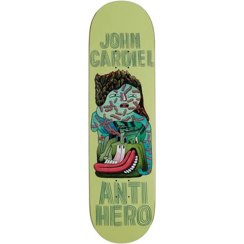  Anti-Hero x John Herndon Cardiel Hug The Pavement Skateboard Deck - Green - 8.62