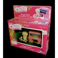 /AntiqueShack NIB 1983 Angel Cake with Souffle at a Desk Strawberry Shortcake Deluxe Miniatures Set PVC New in Box Strawberryland No. 45520 Scented