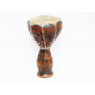 /Etsy Leather Drum, Ceramic Drum, Bedouin Drum, Decorated Darbuka, Egyptian Darbuka Drum, Doumbek Tombak