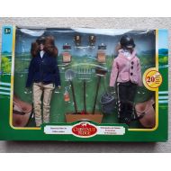 AntiquesDolls Vintage Chestnut Ridge Equestrian Riders Set - 2 Dolls with Riding Outfits and Accessories