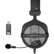 [아마존베스트]Beyerdynamic DT 990 PRO 250 Ohm Open Back Headphones Bundle with Antlion Audio ModMic Wireless Attachable USB Microphone