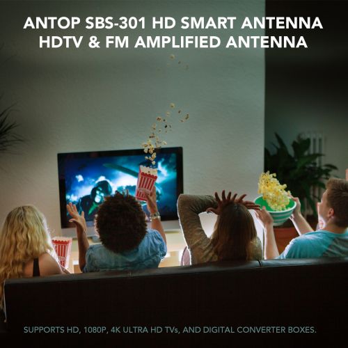  ANTOP ANTENNA INC. Antop Antenna Inc. SBS-301 HD Smart Amplified HDTV And FM Radio Indoor Antenna