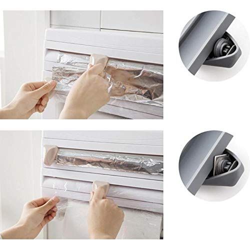  Ants-Store - Kitchen Cling Film Sauce Bottle Storage Rack Paper Towel HolderKitchen Tool E5M1