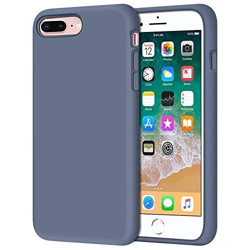  [아마존베스트]Anuck Case for iPhone 8 Plus Case, for iPhone 7 Plus Case 5.5 inch, Soft Silicone Gel Rubber Bumper Case Microfiber Lining Hard Shell Shockproof Full-Body Protective Case Cover - B