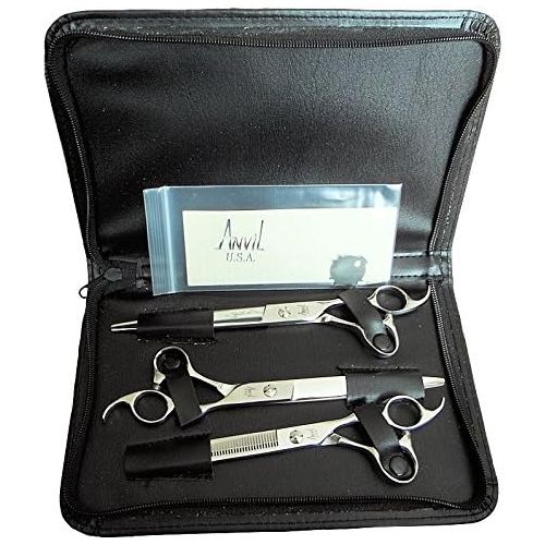 Anvil USA 8.5 3-PIECE CONVEX PET GROOMING KIT 440 Molybdenum Stainless Steel