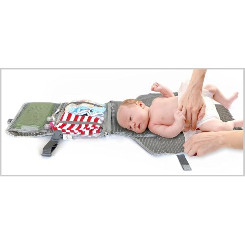  Anvy & me Anvy & Me Diaper Changing Clutch with Changing Pad for Baby Infants and Toddlers, Portable...