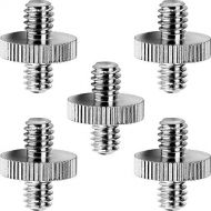 Anwenk Standard 1/4-20 Male to 1/4-20 Male Threaded Tripod Screw Adapter Standard Tripod Mounting Thread Camera Screw Adapter Converter, Precision Made (5 Pack)